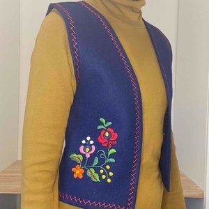 Bohemian Hand-Embroidered Vest